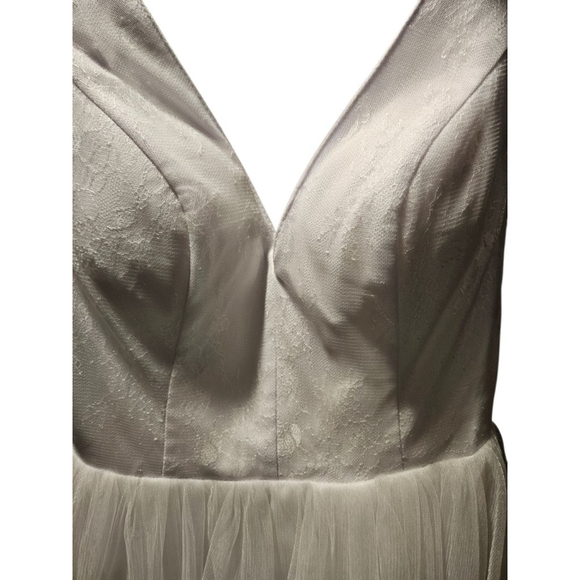 HONGFUYU White V-Neck Wedding Dress Size S - Picture 9 of 15